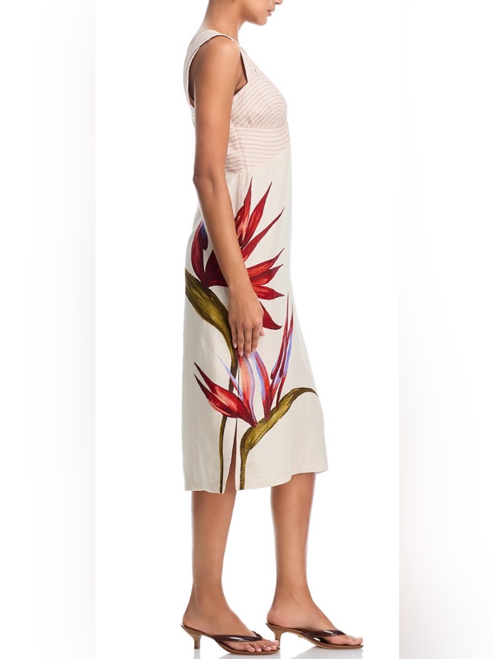 FARM Rio Strelitzia Linen Midi Dress - Picture 5 of 8